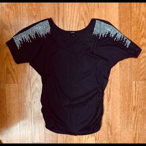 Purple & silver beautiful Espresso top